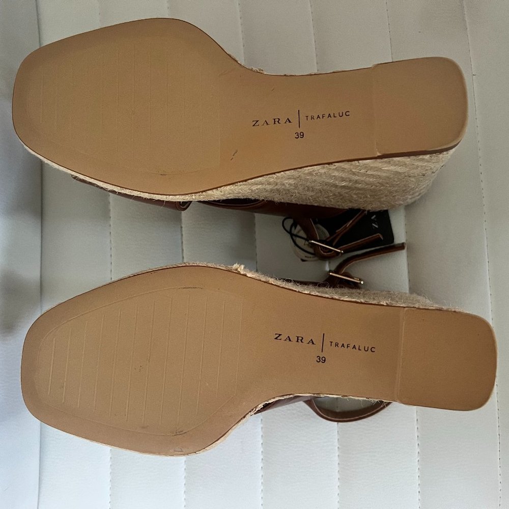 Zara Brown Platform Sandals - Picture 5 of 5